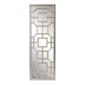 Howard Elliott 46.5"x15.75" Framed Aldrich Mirror Antique Silver: English Style, MDF, Wall Mount