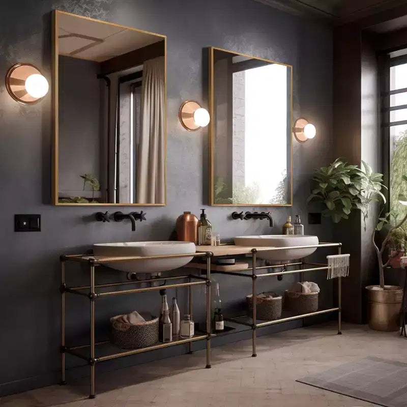 Dovelina Specchio da Parete Specchio per Trucco per Collezione Specchi per Trucco da Bagno