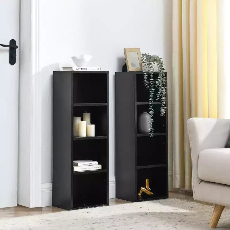 AndMakers, libreria standard in legno a 4 ripiani, alta 180 cm (set da 2)