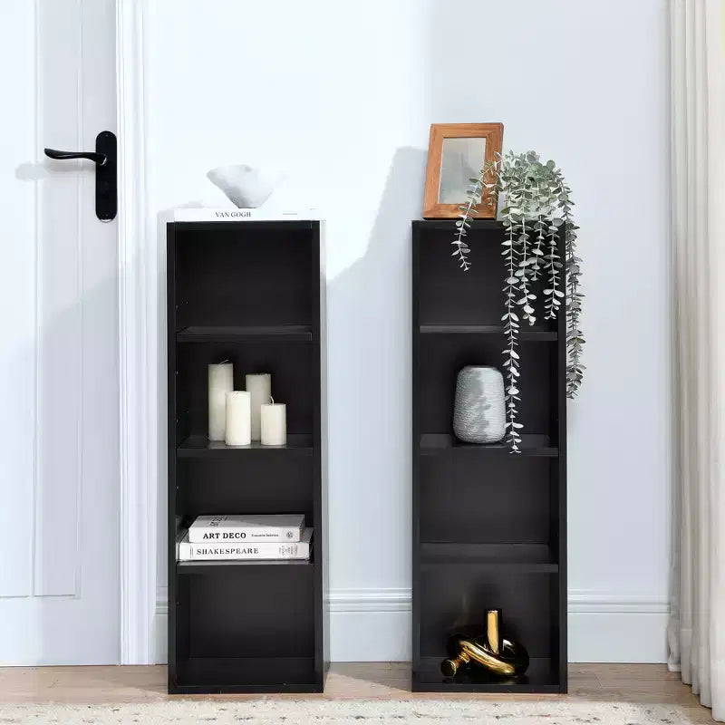 AndMakers, libreria standard in legno a 4 ripiani, alta 180 cm (set da 2)