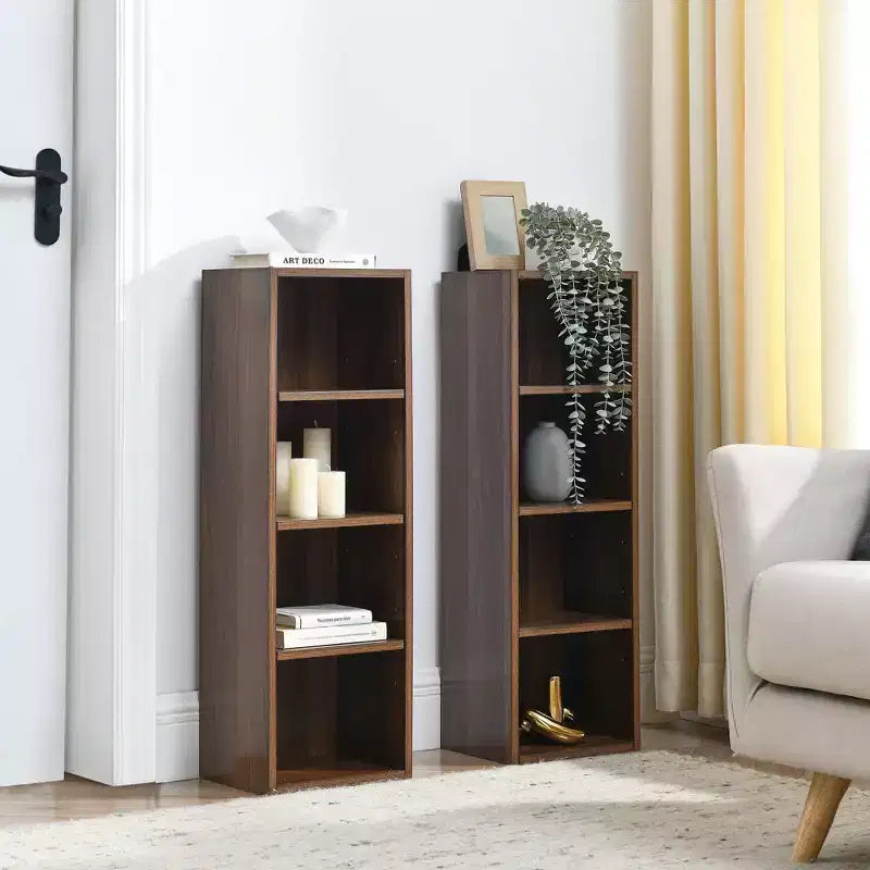 AndMakers, libreria standard in legno a 4 ripiani, alta 180 cm (set da 2)