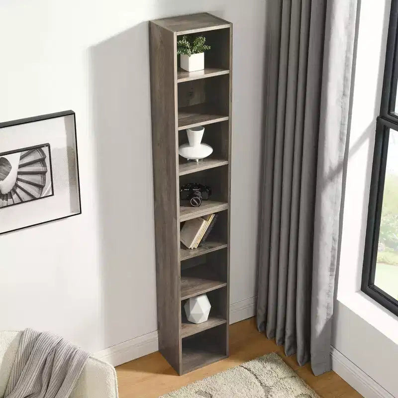 AndMakers, libreria standard in legno a 4 ripiani, alta 180 cm (set da 2)