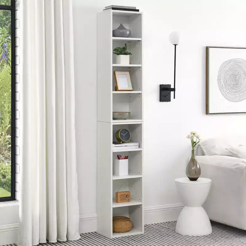 AndMakers, libreria standard in legno a 4 ripiani, alta 180 cm (set da 2)