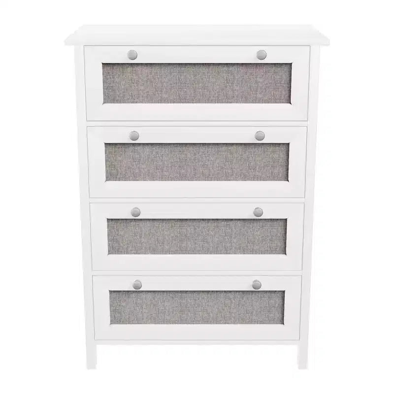Comò a 4 cassetti largo 70 cm, mobile moderno per camera da letto e corridoio