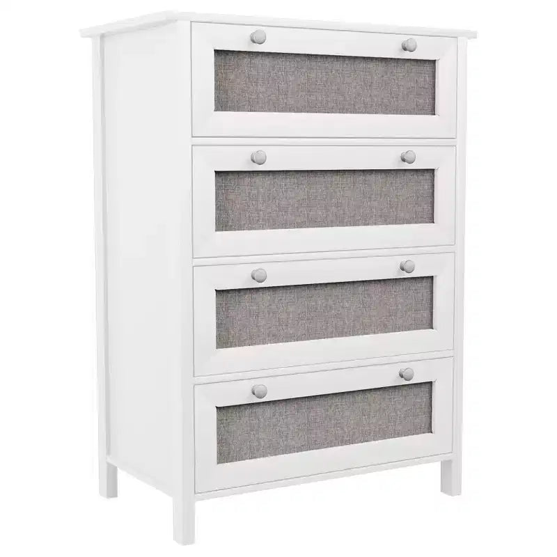 Comò a 4 cassetti largo 70 cm, mobile moderno per camera da letto e corridoio