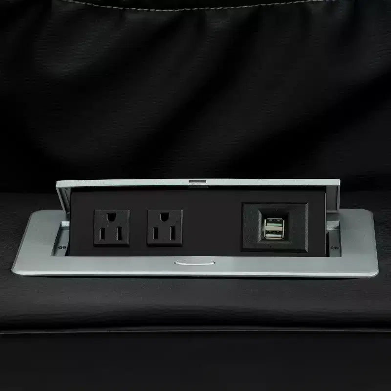 Poltrona a Due Posti Reclinabile Deluxe in Stile Cinema con Luci a LED