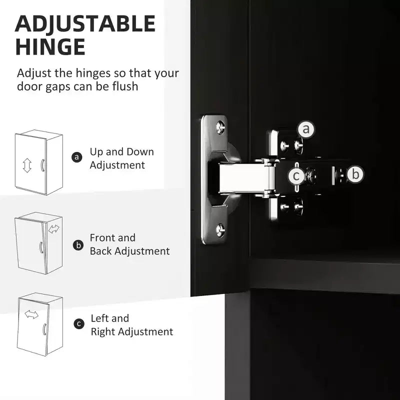 Credenza da 170 cm con cristalliera, mobile dispensa da cucina con ante in vetro, mensole e cassetti