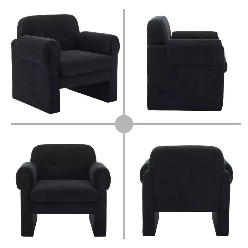 Set di 2 Poltrone Accent Imbottite Nuvola Soffice per Camera da Letto e Soggiorno