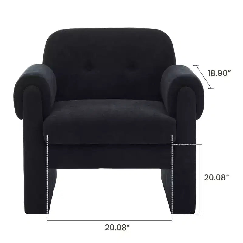 Set di 2 Poltrone Accent Imbottite Nuvola Soffice per Camera da Letto e Soggiorno