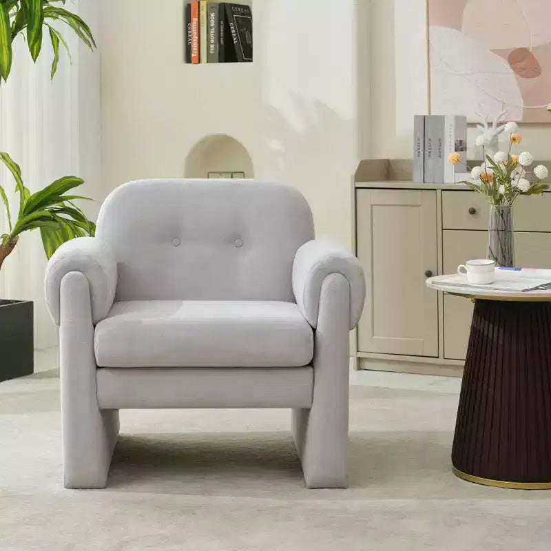Set di 2 Poltrone Accent Imbottite Nuvola Soffice per Camera da Letto e Soggiorno