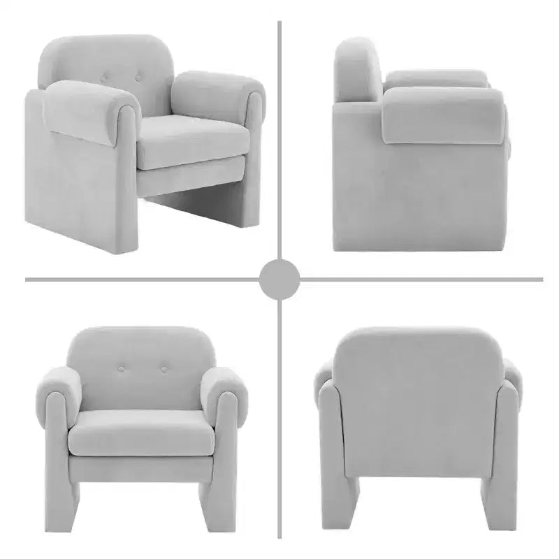 Set di 2 Poltrone Accent Imbottite Nuvola Soffice per Camera da Letto e Soggiorno
