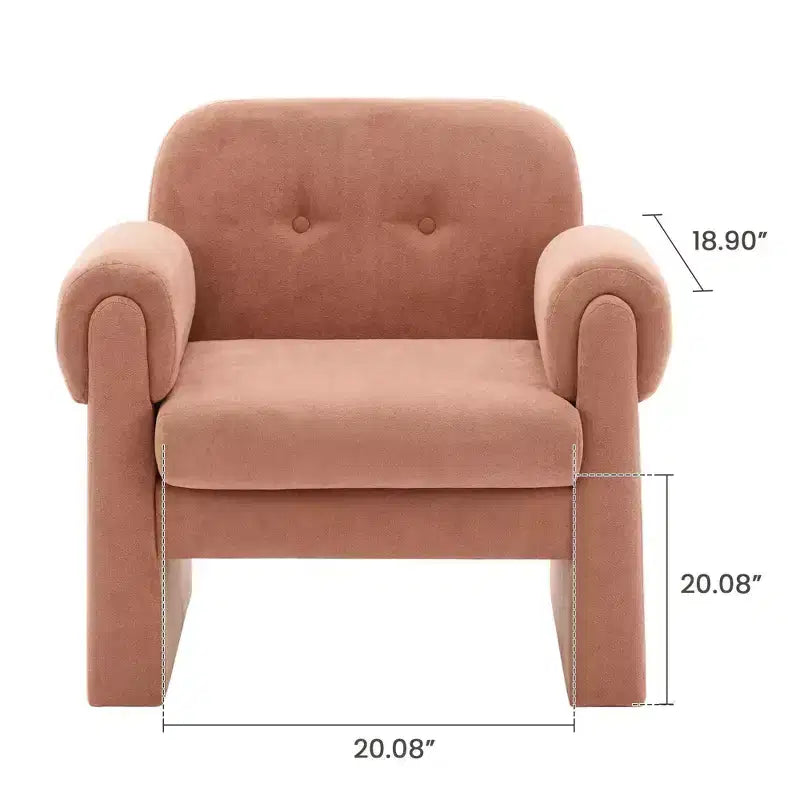 Set di 2 Poltrone Accent Imbottite Nuvola Soffice per Camera da Letto e Soggiorno