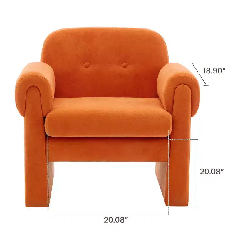 Set di 2 Poltrone Accent Imbottite Nuvola Soffice per Camera da Letto e Soggiorno