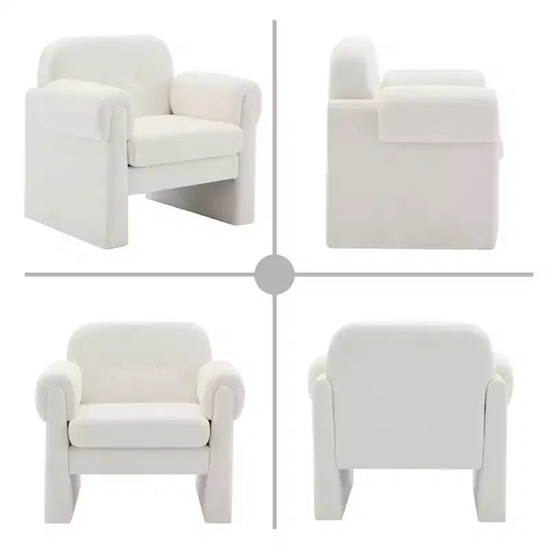 Set di 2 Poltrone Accent Imbottite Nuvola Soffice per Camera da Letto e Soggiorno