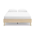 Letto Queen Size con Struttura Imbottita Color Sabbia