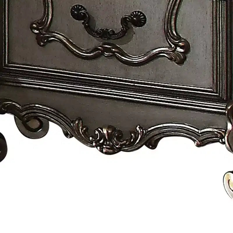 Acme Furniture Comodino Versailles Finitura Platino Antico
