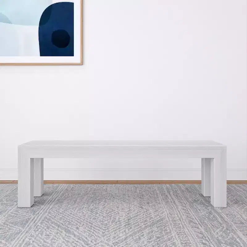 Panca moderna da pranzo Plank+Beam, panca in legno massello per tavolo da pranzo, 60, Noce americano spazzolato