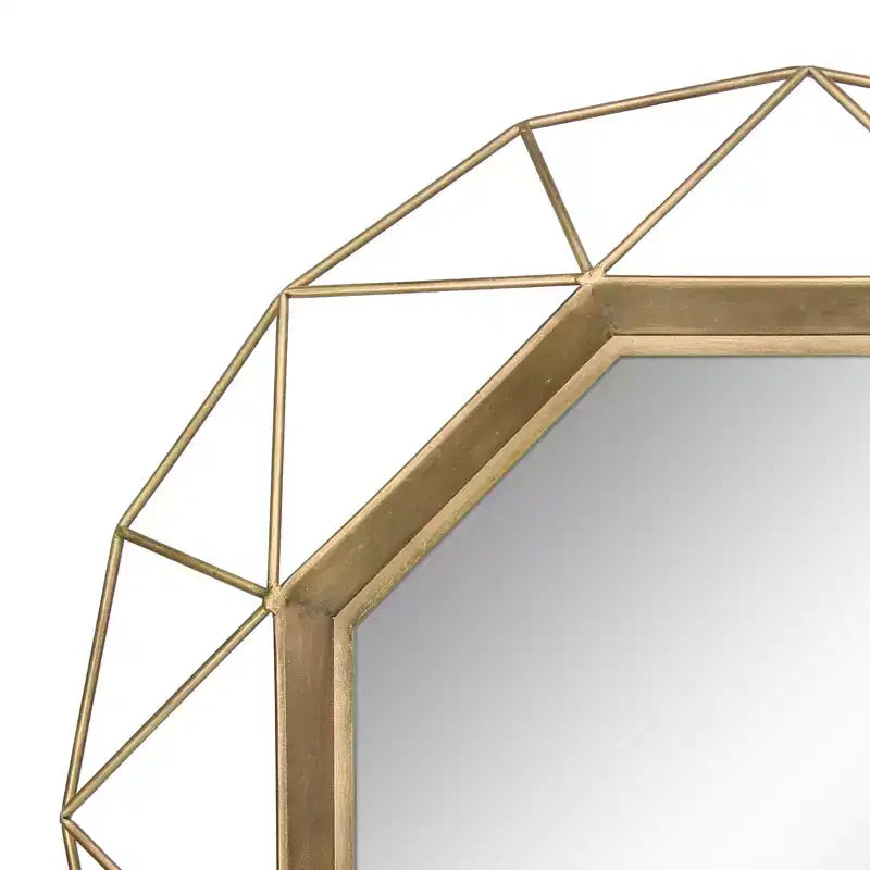 Specchio Decorativo Ottagonale in Metallo 28.3 x 28.3 - Collezione Stonebriar
