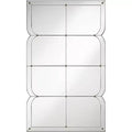 Uttermost Henri 26 1/2 x 44 Curved Multi Panel Wall Mirror