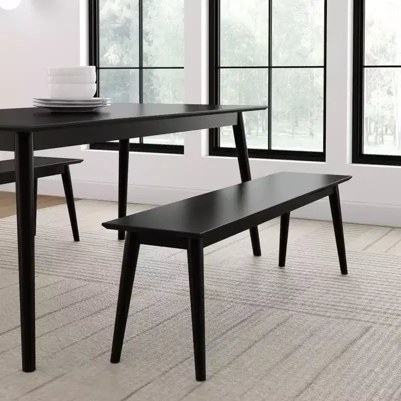 Plank+Beam 59 Panchina Moderna Metà Secolo, Panchina in Legno per Sala da Pranzo, Panchina Moderna per Ingresso, Panchina da Sala da Pranzo