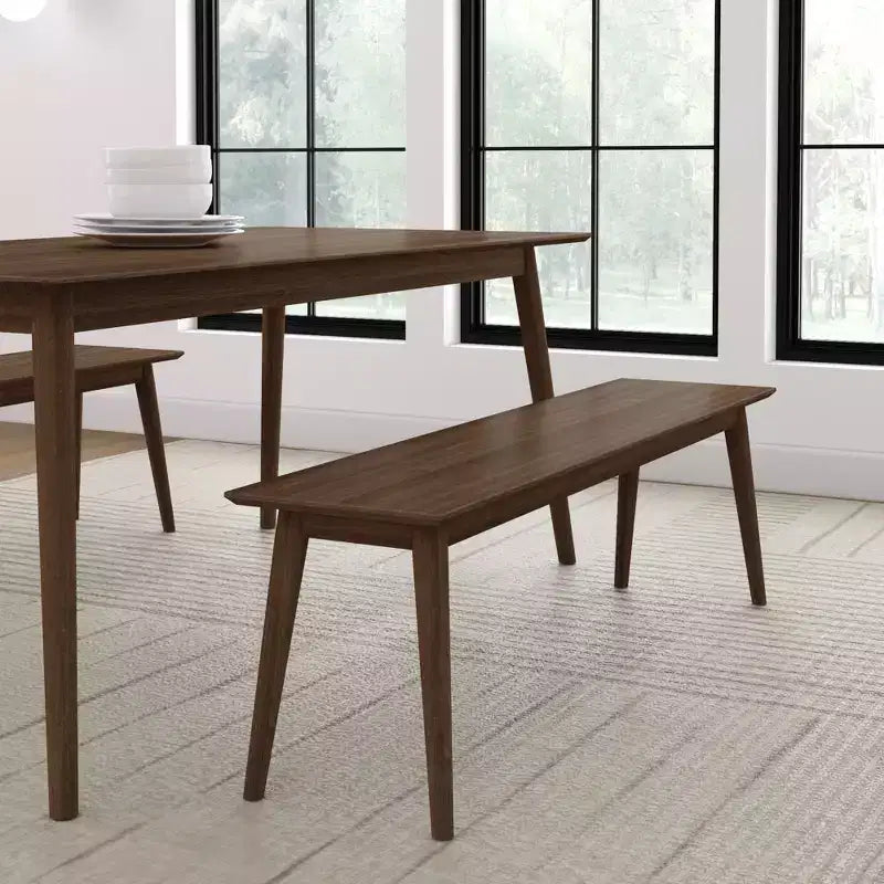 Plank+Beam 59 Panchina Moderna Metà Secolo, Panchina in Legno per Sala da Pranzo, Panchina Moderna per Ingresso, Panchina da Sala da Pranzo