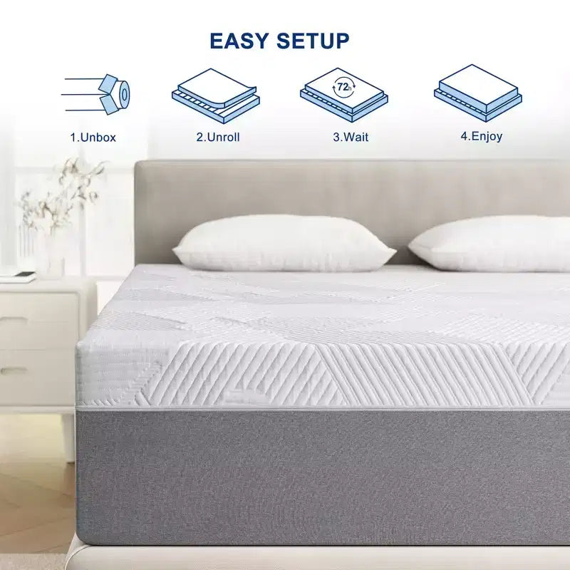 Materasso Wuleitex 10 in memory foam in gel