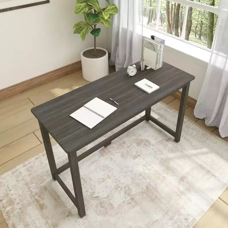 Scrivania in Legno Massello Plank+Beam, Scrivania Semplice per Camera da Letto, Scrivania da Studio per Ufficio Domestico, 47.25