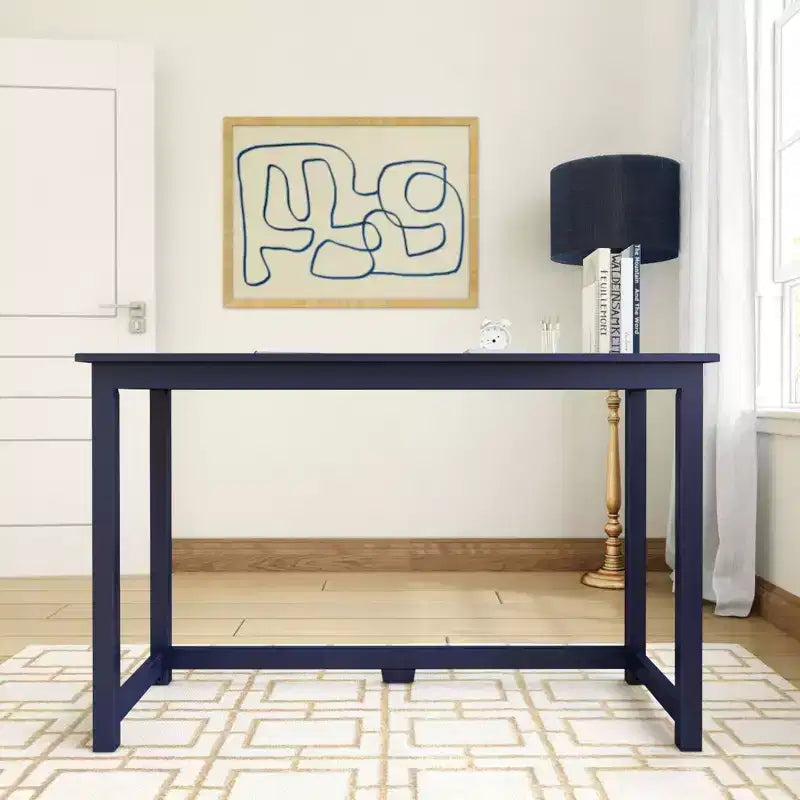 Scrivania in Legno Massello Plank+Beam, Scrivania Semplice per Camera da Letto, Scrivania da Studio per Ufficio Domestico, 47.25