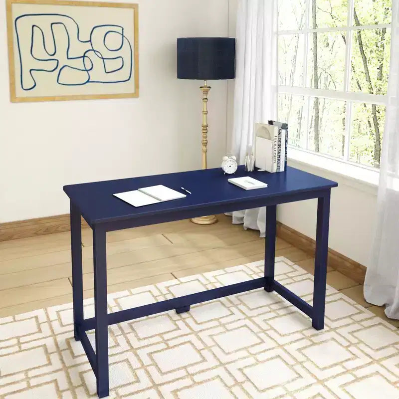 Scrivania in Legno Massello Plank+Beam, Scrivania Semplice per Camera da Letto, Scrivania da Studio per Ufficio Domestico, 47.25