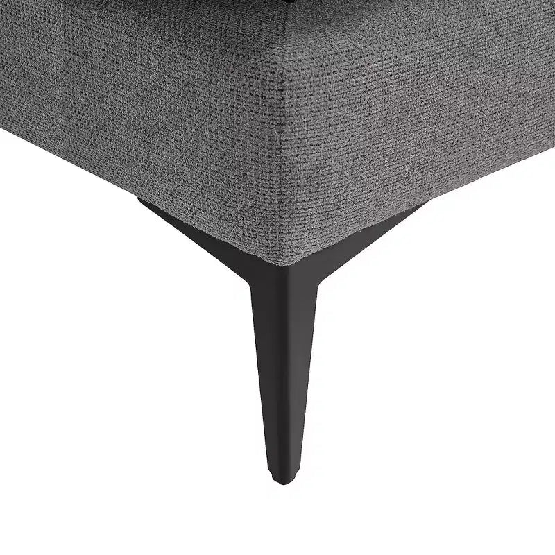 Divano sezionale a 3 posti a L minimalista con chaise longue reversibile
