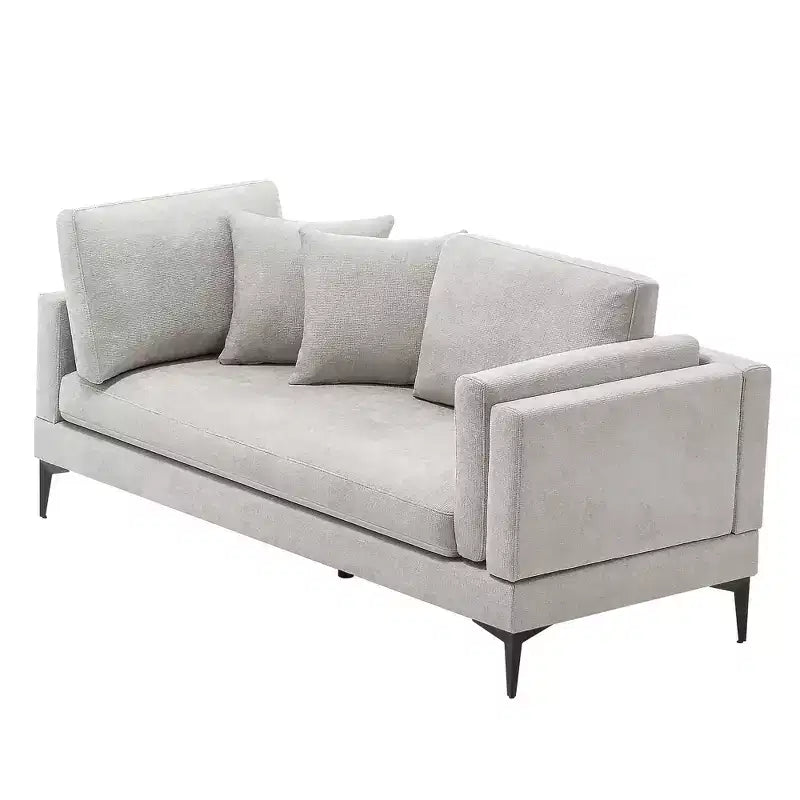 Divano sezionale a 3 posti a L minimalista con chaise longue reversibile