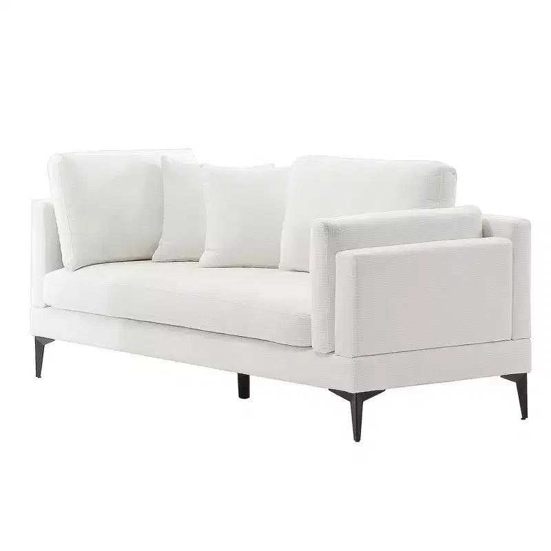 Divano sezionale a 3 posti a L minimalista con chaise longue reversibile