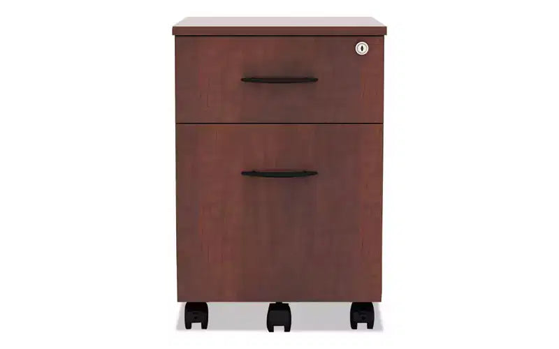Cassettiera mobile con cassetti per schedario/cancelleria, Ciliegio medio 40,3x48,6x58,1 cm