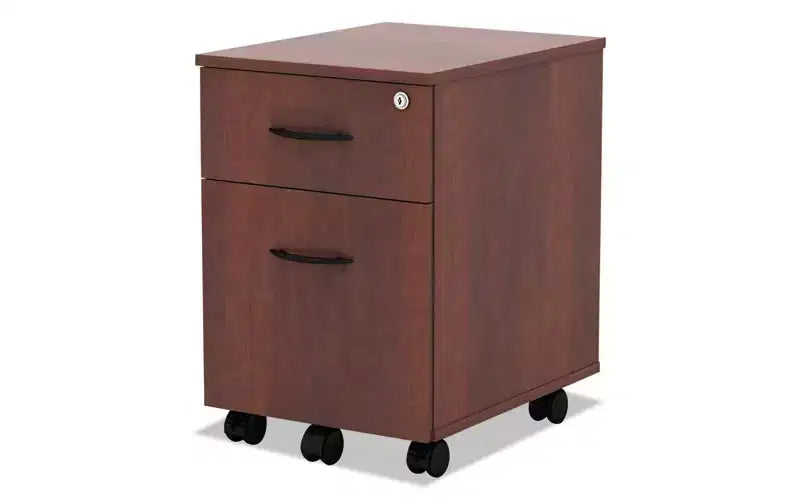 Cassettiera mobile con cassetti per schedario/cancelleria, Ciliegio medio 40,3x48,6x58,1 cm