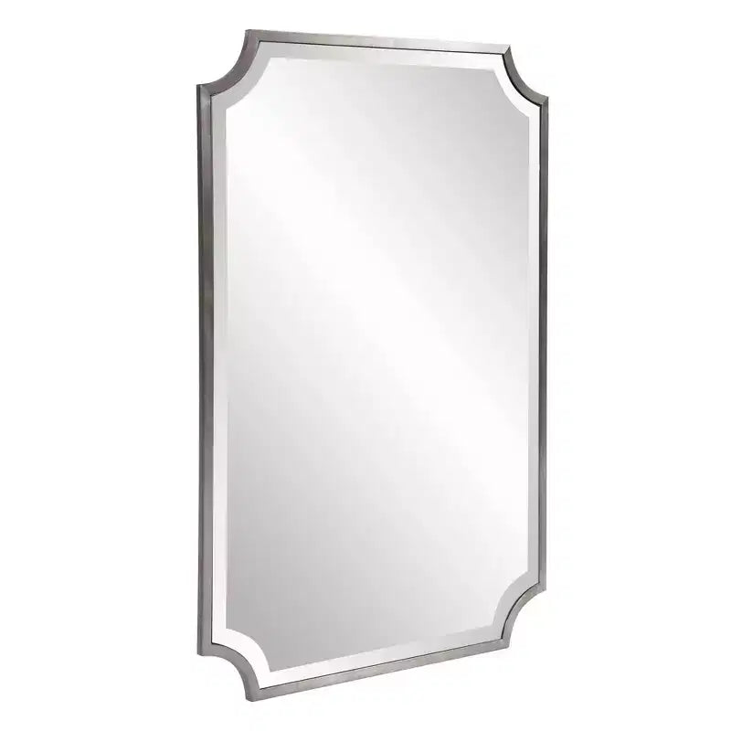 Specchio da parete 36x24 con cornice in acciaio inossidabile
